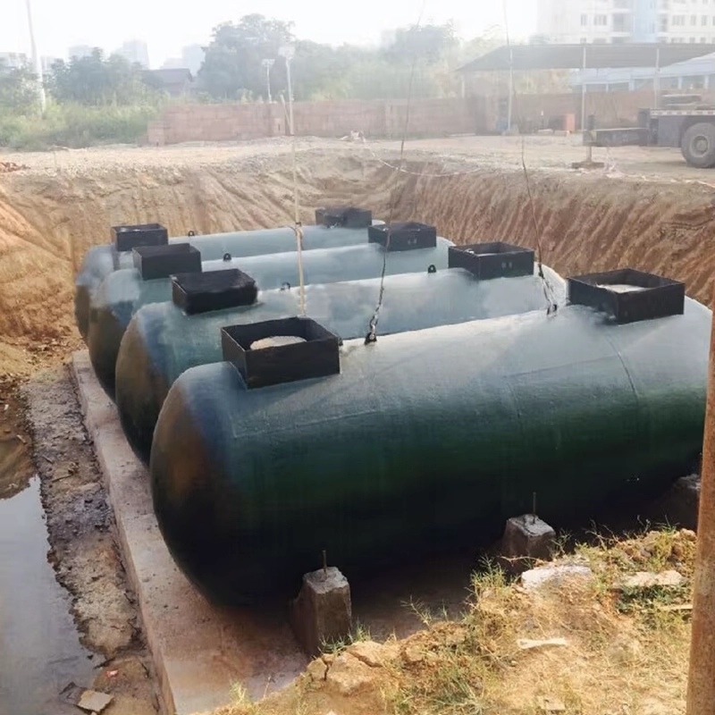 مخزن فلزی خوابیده